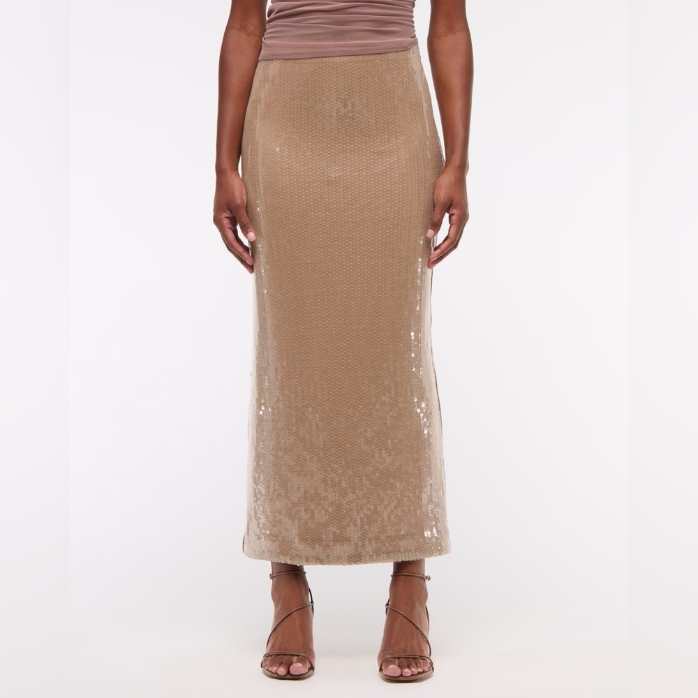 NWT Abercrombie & Fitch Sequin Pink Pencil Skirt (XL)